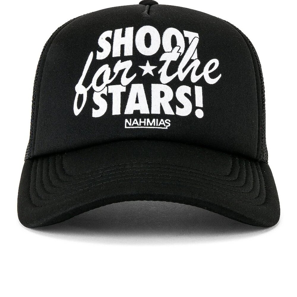 Nahmias Shoot For The Stars Trucker Hat Black Snapback Streetwear Sold Out OneSz